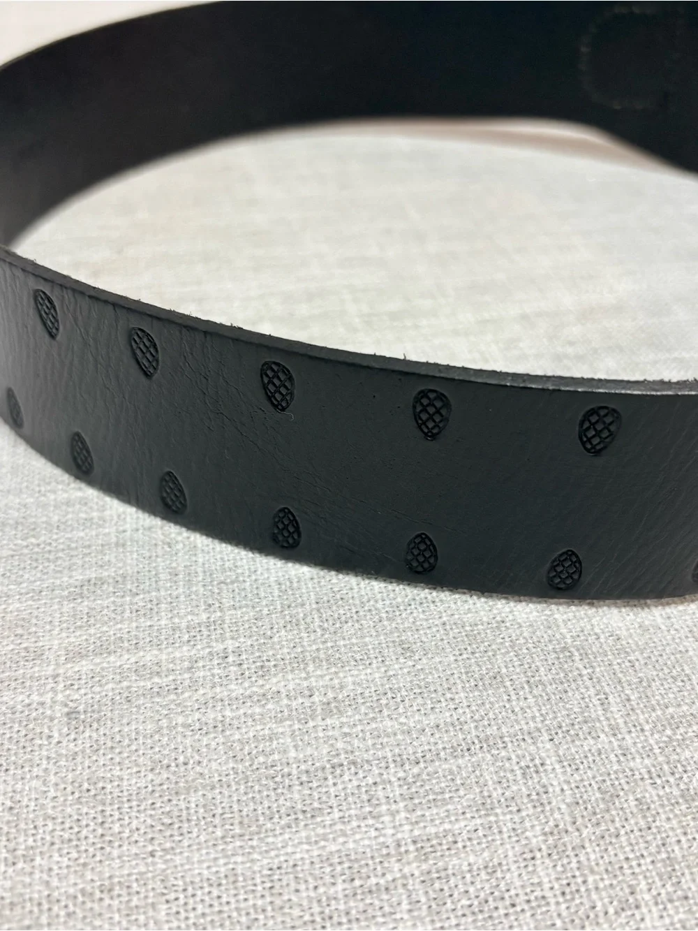 Linea Pelle Black Leather Double-Ring Belt with Antique Gold Buckles Y2K
